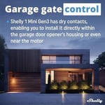 Shelly 1 Mini Gen 3 | WiFi ve Bluetooth Smart Switch Röle 1 Kanal 8A | Ev Otomasyonu | Alexa ve Google Home ile Uyumlu | iOS Android Uygulaması | Hub Gerekmez | Kuru Kontaklar