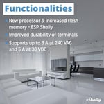 Shelly 1 Mini Gen 3 | WiFi ve Bluetooth Smart Switch Röle 1 Kanal 8A | Ev Otomasyonu | Alexa ve Google Home ile Uyumlu | iOS Android Uygulaması | Hub Gerekmez | Kuru Kontaklar