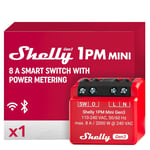 Shelly 1PM Mini Gen3 | WLAN akıllı röle şalteri | 1 kanal 8A | akım ölçümü | sıva altı ışık şalteri | Alexa ve Google Home | ev otomasyonu | iOS Android uygulaması | Hub gerektirmez