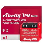 Shelly 1PM Mini Gen3 | WLAN akıllı röle şalteri | 1 kanal 8A | akım ölçümü | sıva altı ışık şalteri | Alexa ve Google Home | ev otomasyonu | iOS Android uygulaması | Hub gerektirmez