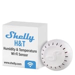 Shelly H&T beyaz | Wi-Fi akıllı termometre higrometre | nem ve sıcaklık sensörü, iOS Android uygulaması ve veri depolama | ev otomasyonu