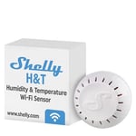 Shelly H&T beyaz | Wi-Fi akıllı termometre higrometre | nem ve sıcaklık sensörü, iOS Android uygulaması ve veri depolama | ev otomasyonu