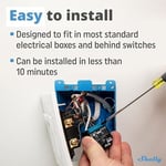 Shelly Plus 2PM, Wi-Fi ve Bluetooth 2 kanallı akıllı röle şalteri, güç ölçümü, ev otomasyonu, panjur uzaktan kumanda, Alexa ve Google Home, iOS Android uygulaması (2'li paket)