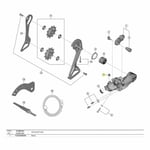 SHIMANO Y3gk89000 RD-R9250 Çizme, Siyah, Tek Beden