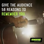 Shure SM58 Kardiyot Dinamik Vokal Mikrofonu, 25' XLR Kablo, Pnömatik Şok Montajı, Dahili Pop Filtreli Küre Örgü Izgara, A25D Mikrofon Klipsi, Saklama Çantası, 3-pin XLR Konnektör (SM58-CN)