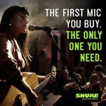 Shure SM58 Kardiyot Dinamik Vokal Mikrofonu, 25' XLR Kablo, Pnömatik Şok Montajı, Dahili Pop Filtreli Küre Örgü Izgara, A25D Mikrofon Klipsi, Saklama Çantası, 3-pin XLR Konnektör (SM58-CN)