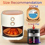 Sıcak hava fritözleri için fırın kağıdı, 100 adet Airfryer pişirme kağıdı, yapışmaz, yağa dayanıklı, suya dayanıklı hava fritözü, tek kullanımlık parşömen kağıdı, fırın ve mikrodalga için
