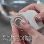 Siemens TZ70063A Brita Intenza su filtresi, sudaki kireç miktarını azaltır, EQ serisi ve ankastre tam otomatik makineler için, 6 adet, beyaz