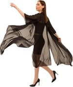 Şifon Yırtmaçlı Kimono&Hırka