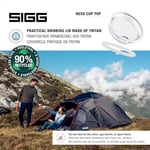 SIGG - Camp termos bardak – Travel Mug Roasted Green – Tritan kapaklı – bulaşık makinesinde yıkanabilir – kulplu – BPA içermez – yalıtımlı bardak çift cidarlı – beyaz – 0,36 l