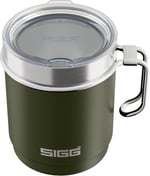 SIGG - Camp termos bardak – Travel Mug Roasted Green – Tritan kapaklı – bulaşık makinesinde yıkanabilir – kulplu – BPA içermez – yalıtımlı bardak çift cidarlı – beyaz – 0,36 l