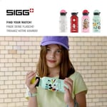 SIGG - KBT Disney Mickey Mouse School alüminyum içecek şişesi, sızdırmaz ve kırılmaz, tüy kadar hafif, BPA içermez, iklime zarar vermez sertifikalı, spor ve okul, beyaz yeşil, 0,4 l