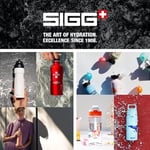 SIGG - KBT Disney Mickey Mouse School alüminyum içecek şişesi, sızdırmaz ve kırılmaz, tüy kadar hafif, BPA içermez, iklime zarar vermez sertifikalı, spor ve okul, beyaz yeşil, 0,4 l