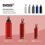 SIGG Traveller içecek şişesi (1 L), zararlı madde içermez ve sızıntı yapmaz içecek şişesi, alüminyum tüy kadar hafif içecek şişesi
