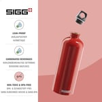 SIGG Traveller içecek şişesi (1 L), zararlı madde içermez ve sızıntı yapmaz içecek şişesi, alüminyum tüy kadar hafif içecek şişesi