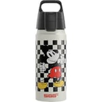 SIGG - WMB One Mickey Retro alüminyum içecek şişesi, gazlı içecekler için uygundur, sızdırmaz, tüy kadar hafif, BPA içermez, iklime zarar vermez, ekrü sertifikalı, 0,6 l