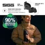 SIGG - Yalıtımlı içecek şişesi – Shield Therm One Black – gazlı içecekler için uygundur – sızdırmaz, bulaşık makinesinde yıkanabilir – BPA içermez –%90 geri dönüştür - Seçenekler: 0,5 l, 0,75 l, 1,0 l
