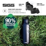 SIGG - Yalıtımlı içecek şişesi – termos Shield Therm One Black – gazlı içecekler – sızdırmaz – bulaşık makinesinde yıkanabilir – BPA içermez –%90 geri dönüştürülmüş paslanmaz çelik – siyah – 1,5 l