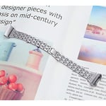 Şık Bling Bantlar Fitbit Charge 4/Charge 3/Charge 3 SE Fitness İzleyici ile Uyumlu, Yapay Elmas Şık Bileklik Paslanmaz Çelik Metal Yedek Kayış Bileklik Takı Kayışı Kadın Kız
