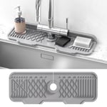 Silikon Musluk Paspası Sıçrama Koruması, Mutfak Lavabosu için Lavabo Koruyucuları, 17,1 x 5,9 İnç, Musluğun Arkasındaki Lavabo Sıçrama Koruması, Mutfak ve Banyo