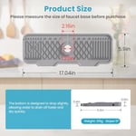 Silikon Musluk Paspası Sıçrama Koruması, Mutfak Lavabosu için Lavabo Koruyucuları, 17,1 x 5,9 İnç, Musluğun Arkasındaki Lavabo Sıçrama Koruması, Mutfak ve Banyo