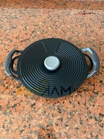 Silikon Tencere Kapağı, Tava Kapağı, Isı Koruyucu, Vakumlu kapak, Muhafaza kapağı (Siyah, 4'lü) - Bedenler: 4'lü, 20Cm, 23Cm, 28Cm