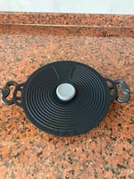 Silikon Tencere Kapağı, Tava Kapağı, Isı Koruyucu, Vakumlu kapak, Muhafaza kapağı (Siyah, 4'lü) - Bedenler: 4'lü, 20Cm, 23Cm, 28Cm