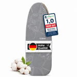 Silva Lora Ütü Masası Kılıfı - Silver (Gri), Tek Beden, Kordonlu Sabitleme, Tüm Ütü Masalarına Uyumlu,%100 Pamuk - Bedenler: X-Large, XL