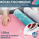 Silva Lora Ütü Masası Kılıfı - Silver (Gri), Tek Beden, Kordonlu Sabitleme, Tüm Ütü Masalarına Uyumlu,%100 Pamuk - Bedenler: X-Large, XL
