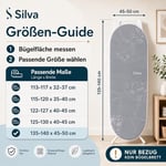 Silva Lora Ütü Masası Kılıfı - Silver (Gri), Tek Beden, Kordonlu Sabitleme, Tüm Ütü Masalarına Uyumlu,%100 Pamuk - Bedenler: X-Large, XL