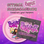 Silver Buffalo Bratz Dolls 32 Parça Mor Kağıt Peçete ve Tabak Parti Paketi Yasmin, Sasha, Jade ve Cloe