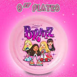 Silver Buffalo Bratz Dolls 32 Parça Mor Kağıt Peçete ve Tabak Parti Paketi Yasmin, Sasha, Jade ve Cloe