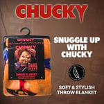 Silver Buffalo Çocuk Oyunu Chucky Wanna Play Polar Battaniye - 132 x 150 cm | Korku Hayranları için Yumuşak ve Rahat Battaniye