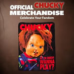 Silver Buffalo Çocuk Oyunu Chucky Wanna Play Polar Battaniye - 132 x 150 cm | Korku Hayranları için Yumuşak ve Rahat Battaniye