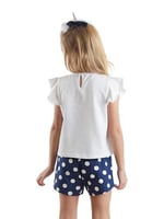 Sim Unicorn Kız Çocuk T-Shirt Poplin Şort Takım