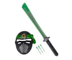 Simba 108042238 Next Ninja oyuncak kılıç ve maske, ışık, ses ve atış fonksiyonlu, 60 cm, kumaş bantlı, 3 yaş ve üzeri