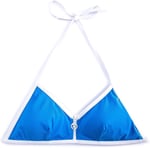 Simli Bikini Üstü Metal Aksesuar Detaylı Askılı Kaplı