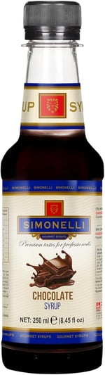 SIMONELLI CHOCOLATE 3'lü Şurup Seti (Toffee Karamel + Çikolata+ Vanilya) Kahve Ve Kokteyl Şurubu 3x250ml