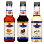 SIMONELLI CHOCOLATE 3'lü Şurup Seti (Toffee Karamel + Çikolata+ Vanilya) Kahve Ve Kokteyl Şurubu 3x250ml