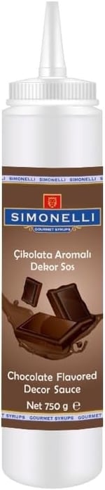 SIMONELLI CHOCOLATE Çikolata Aromalı Dekor Sos 750 G
