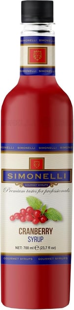 SIMONELLI CHOCOLATE Kahve ve Kokteyl Şurubu Kızılcık Aromalı 700 ML + POMPA