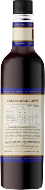 SIMONELLI Kahve Şurubu Çikolata Aromalı 70 cl + POMPA