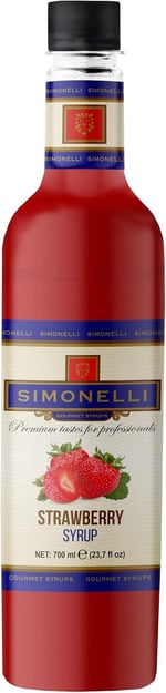 SIMONELLI Kahve Şurubu Çilek Aromalı 70 cl + POMPA