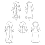 Simplicity Bayan Üst/Yelek Dikiş Deseni, Çok Renkli 2 Parça