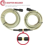 Simpson Cleaning 40224 Morflex Serisi 3300 PSI Basınçlı Yıkama Hortumu, Soğuk Su Kullanımı, 1/4 İnç x 25 Feet, Doğal