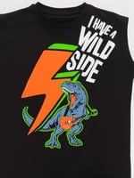 Şimşek Dino Erkek Çocuk T-shirt Kapri Şort Takım