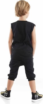 Şimşek Maske Erkek Çocuk T-shirt Kapri Şort akım
