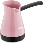 Sinbo Elektrikli Cezve SCM2954, 5 Fincan Kapasite, 400 ml Hazne, 1000 W, Plastik, Pembe