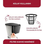 Sinbo SCM-2938 Filtre Kahve Makinesi 12 Fincan / 1.2 Litre Kapasite | Damlatmaz Özellik | Termostatlı Isıtma | Cam Demlik | Ofis ve Ev için