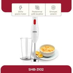 Sinbo SHB-3102 El Blenderi Çubuk Blender, Paslanmaz Çelik Uç, Ölçü Kabı Dahil, Çorba Sos Püre Smoothie Hazırlama, Ergonomik Tutuş, Beyaz